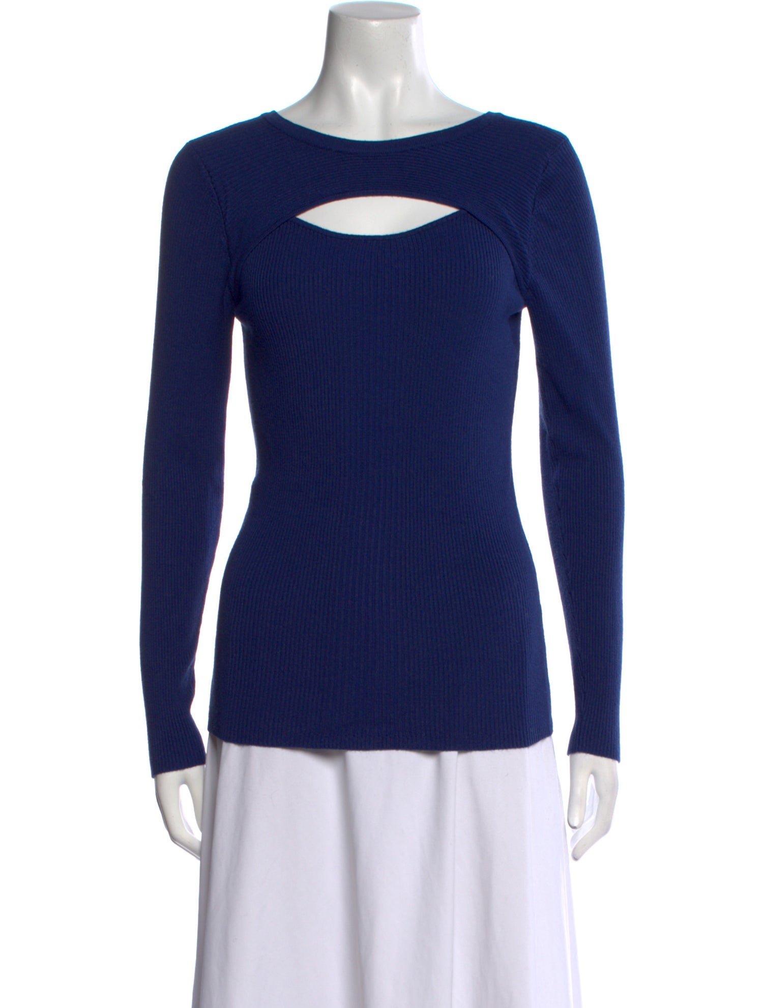 Carmen Marc Valvo Bateau Neckline Sweater