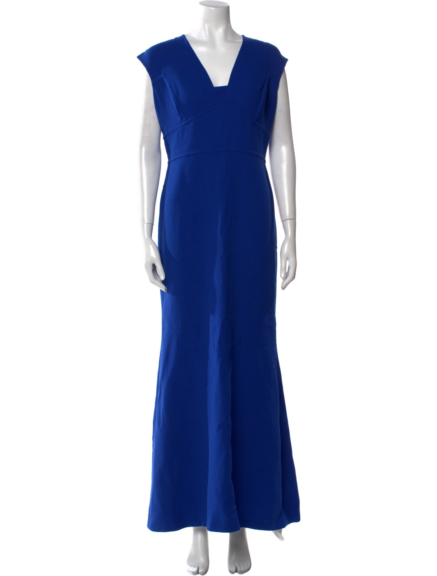 Carmen Marc Valvo Wool Long Dress