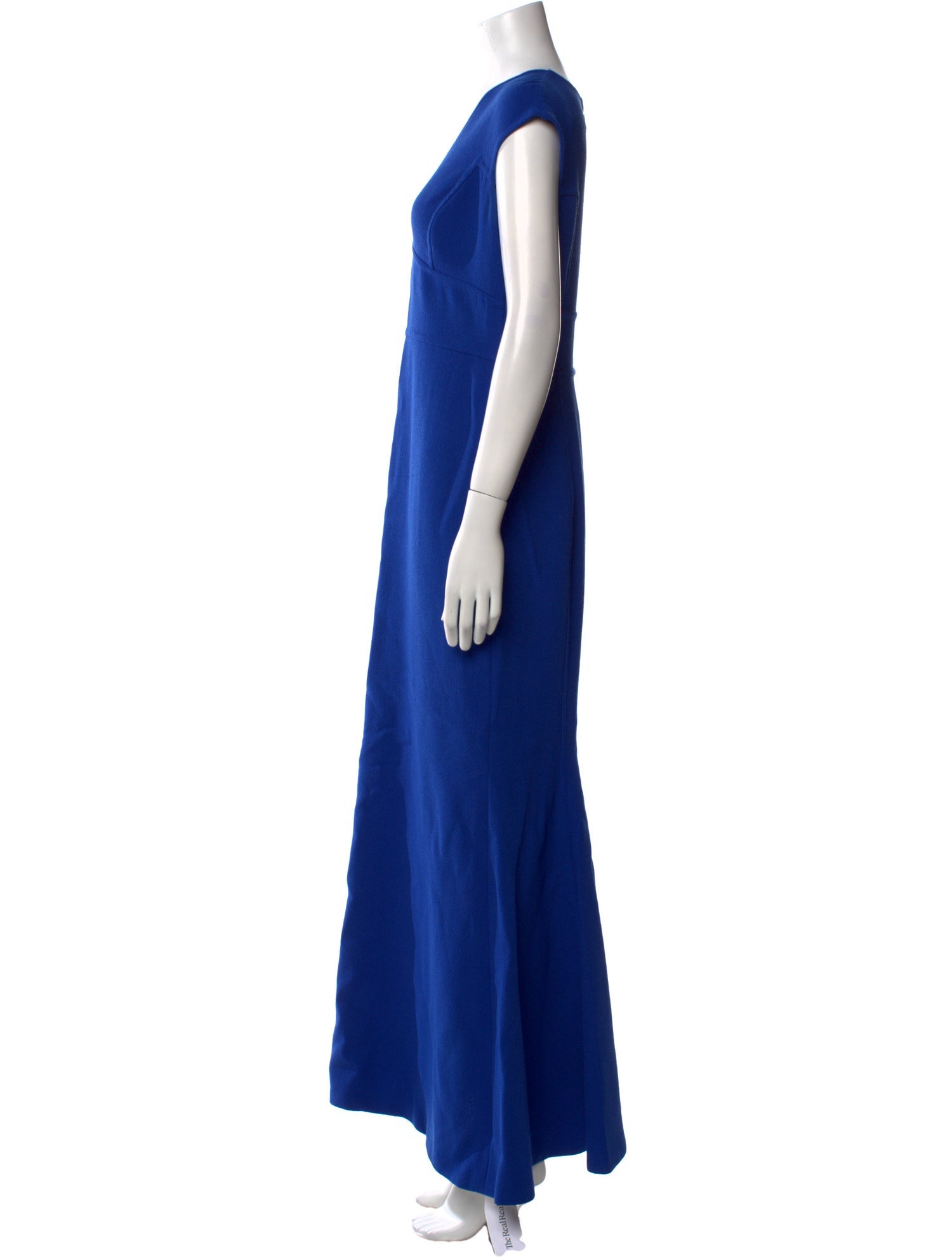 Carmen Marc Valvo Wool Long Dress