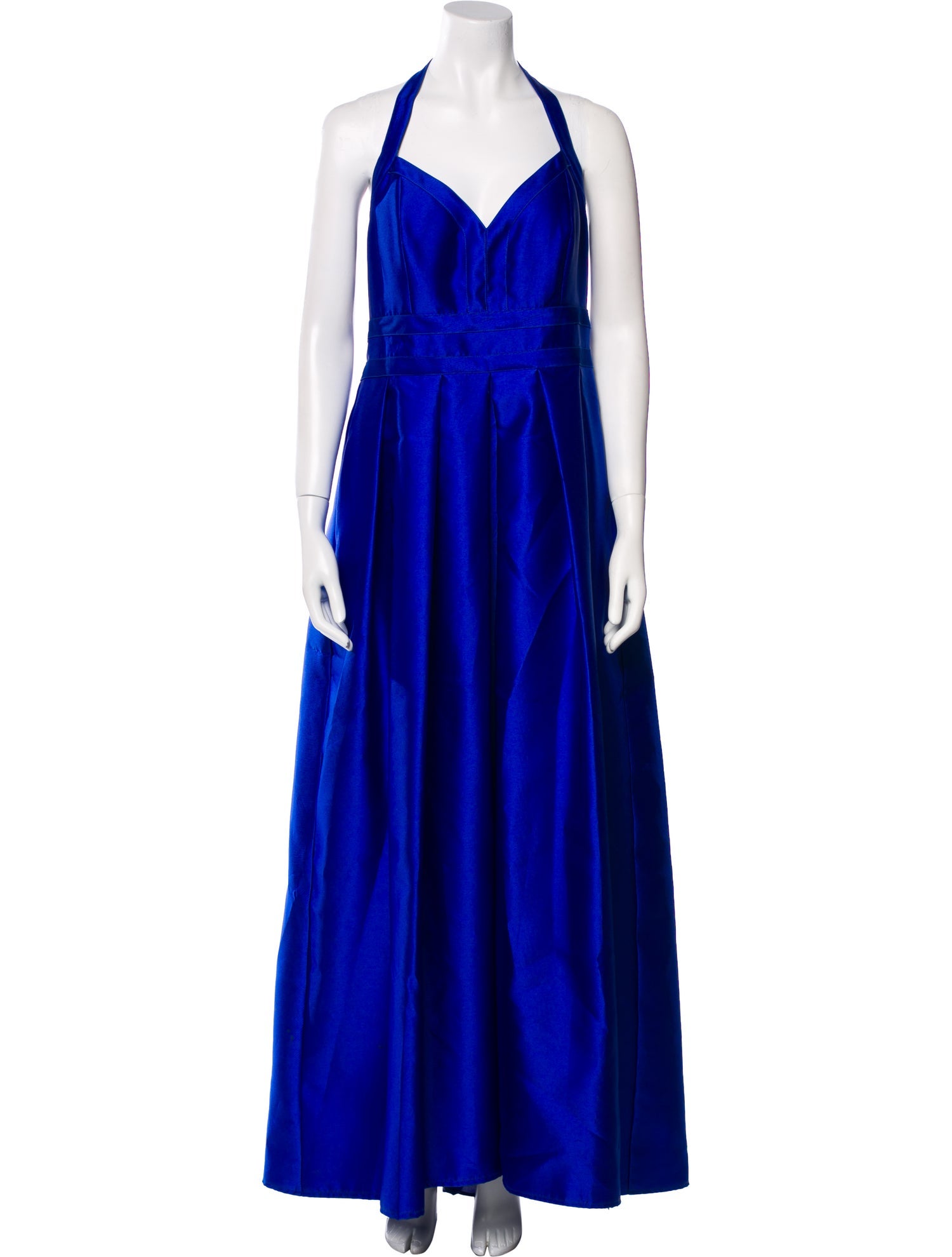 Carmen Marc Valvo Halterneck Long Dress