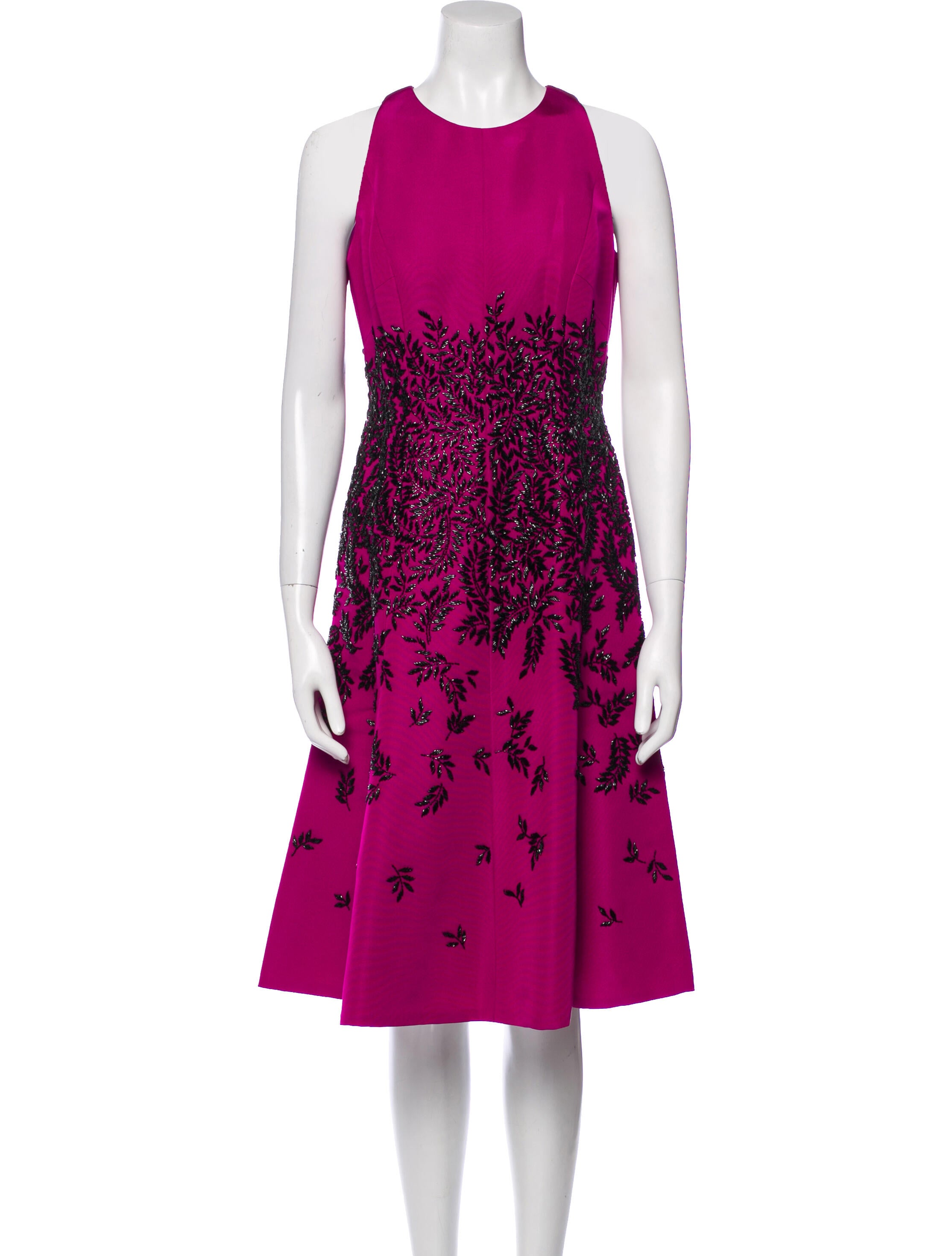 Carmen Marc Valvo Silk Midi Length Dress w/ Tags