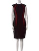 Carmen Marc Valvo Wool Knee-Length Dress