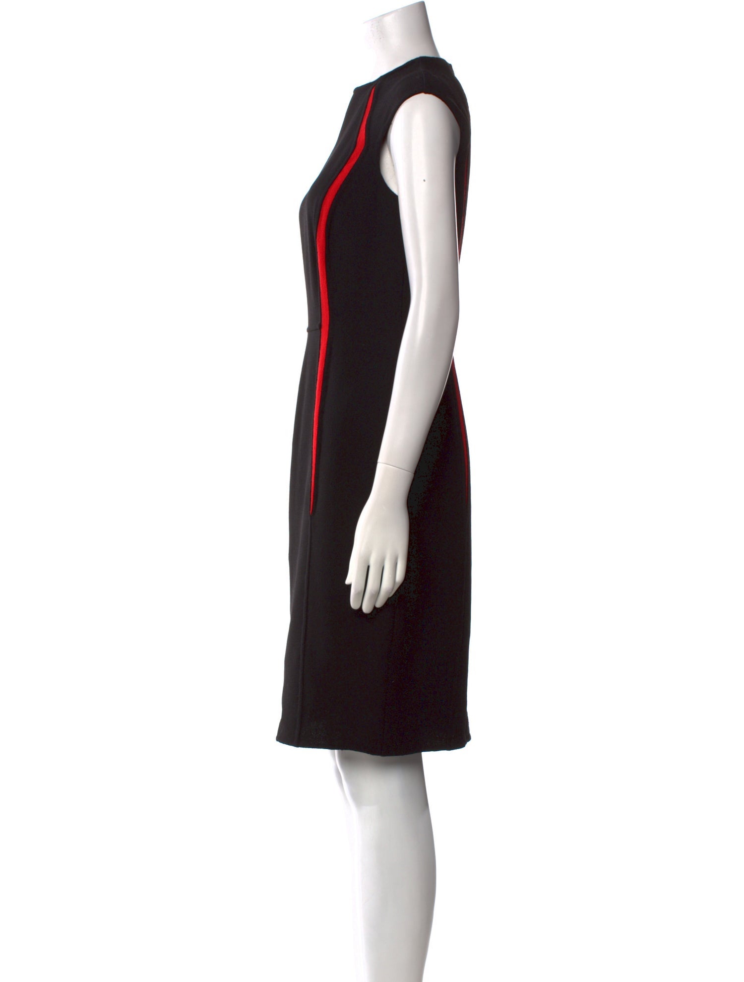 Carmen Marc Valvo Wool Knee-Length Dress