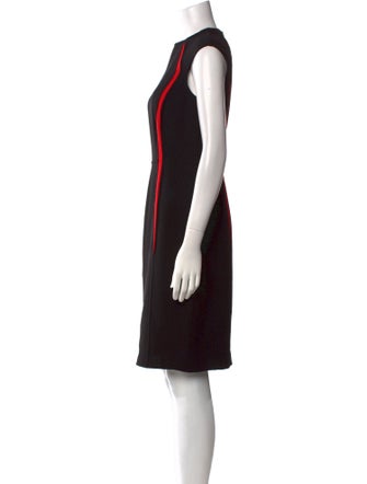 Carmen Marc Valvo Wool Knee-Length Dress