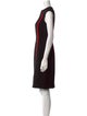 Carmen Marc Valvo Wool Knee-Length Dress