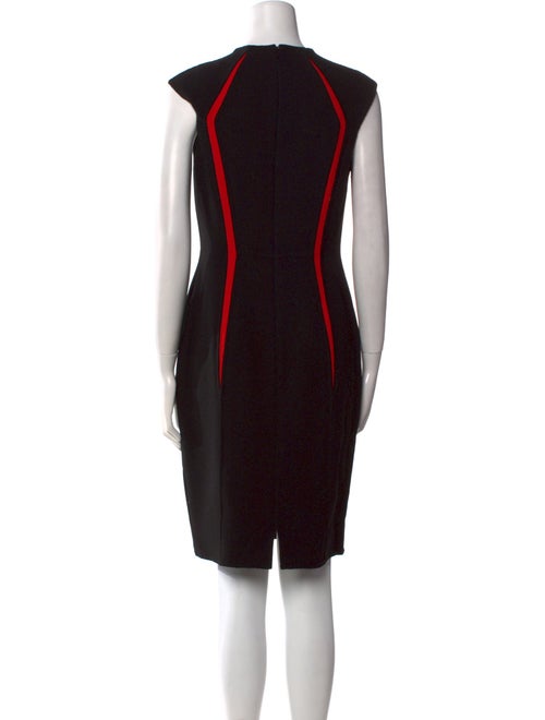 Carmen Marc Valvo Wool Knee-Length Dress