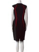 Carmen Marc Valvo Wool Knee-Length Dress
