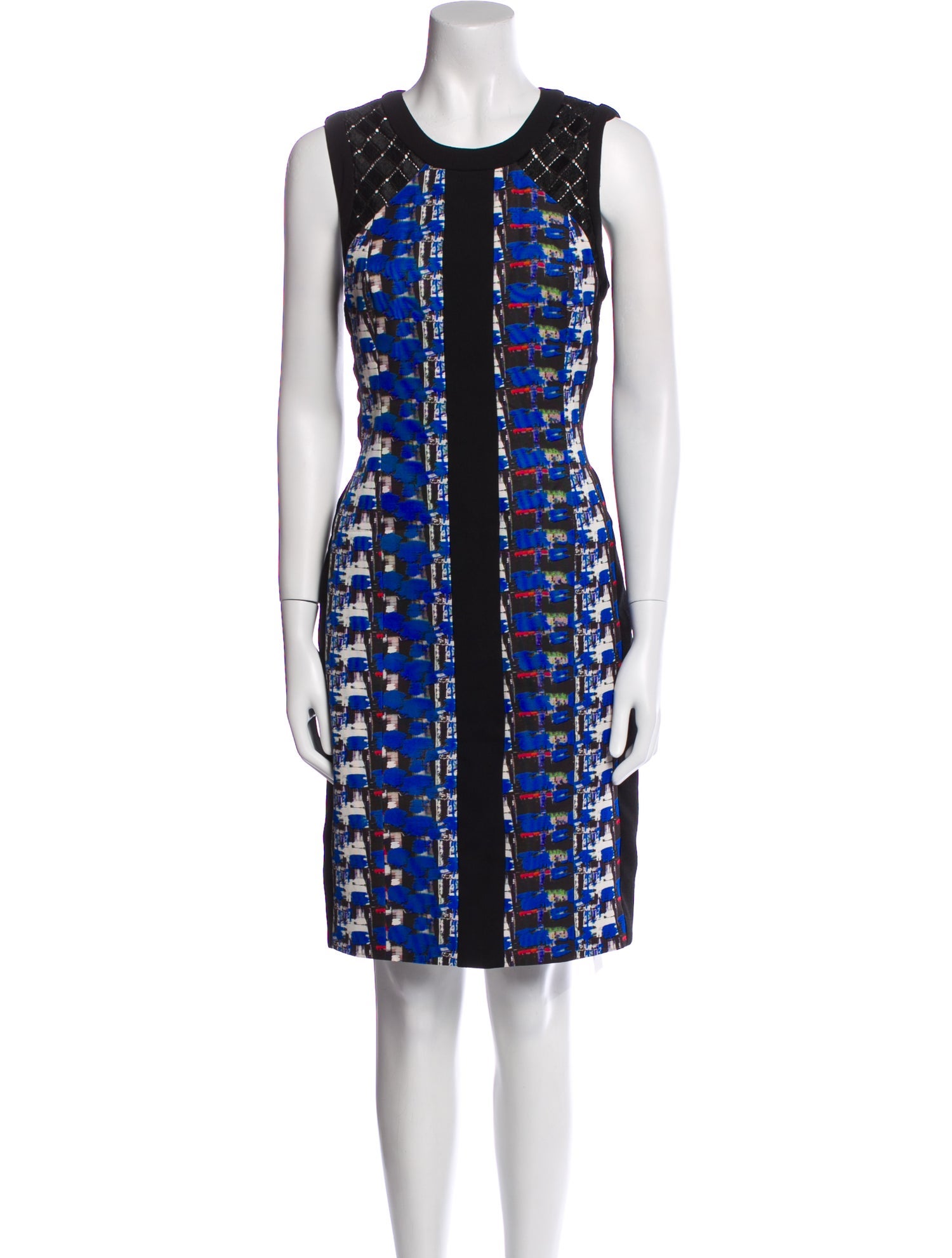 Carmen Marc Valvo Printed Knee-Length Dress