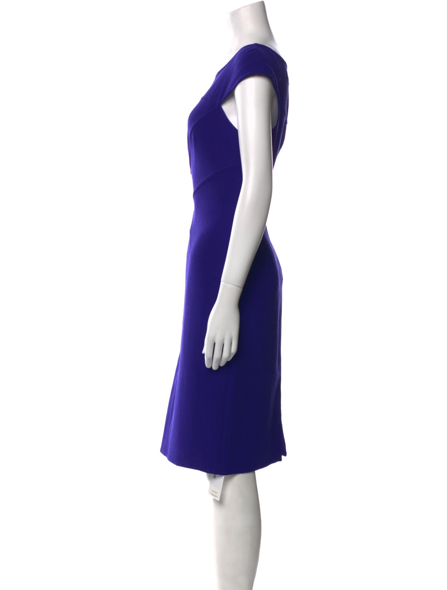 Carmen Marc Valvo Wool Knee-Length Dress