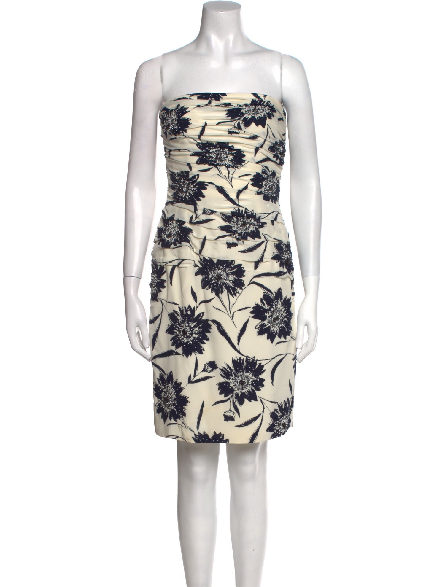 Carmen Marc Valvo Silk Mini Dress