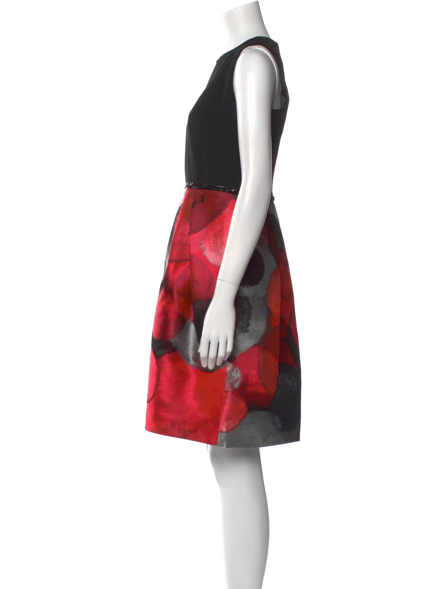 Carmen Marc Valvo Printed Mini Dress