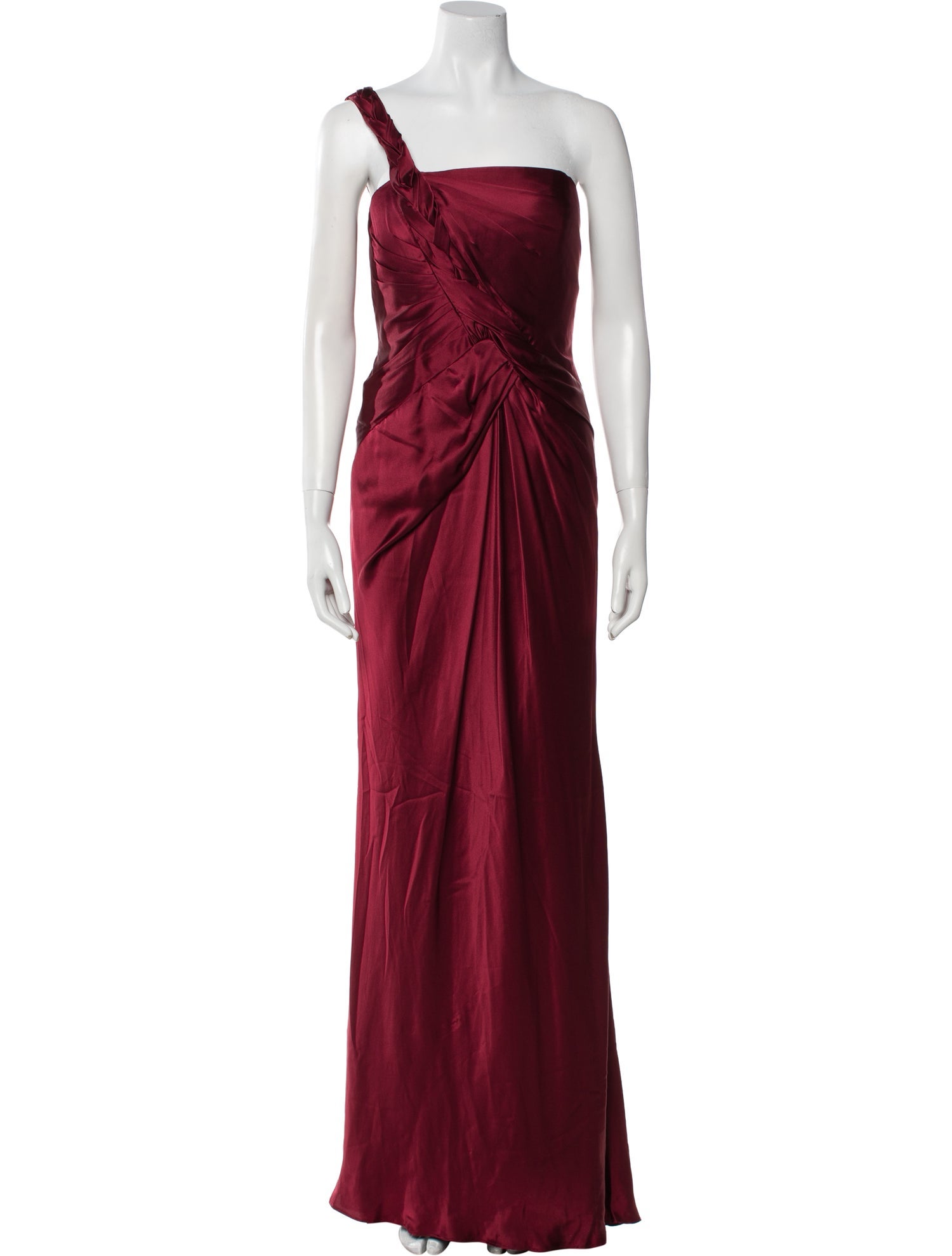 Carmen Marc Valvo Silk Long Dress