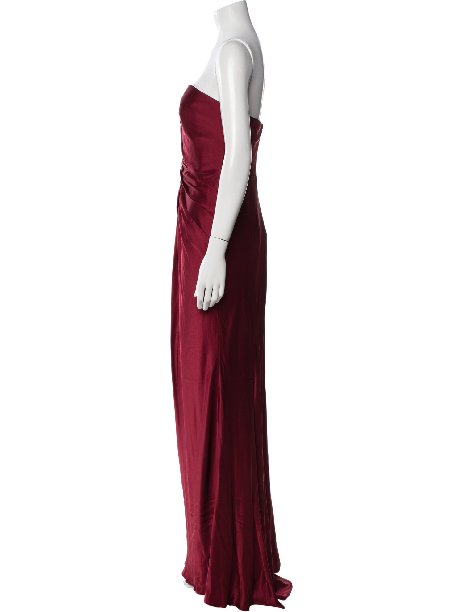 Carmen Marc Valvo Silk Long Dress