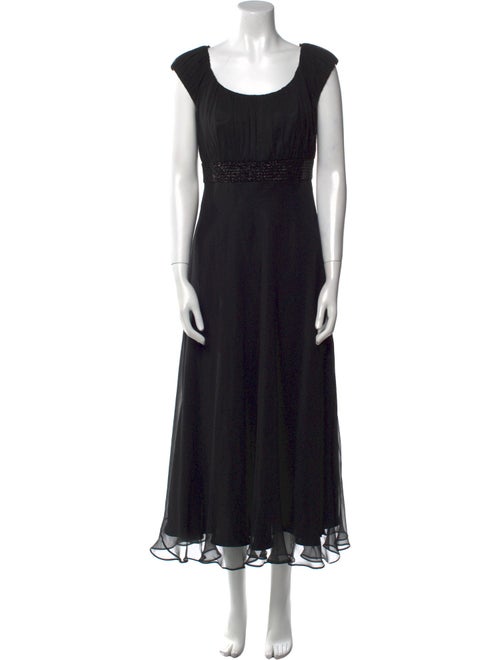 Carmen Marc Valvo Silk Long Dress
