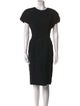 Carmen Marc Valvo Wool Knee-Length Dress
