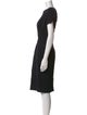 Carmen Marc Valvo Wool Knee-Length Dress
