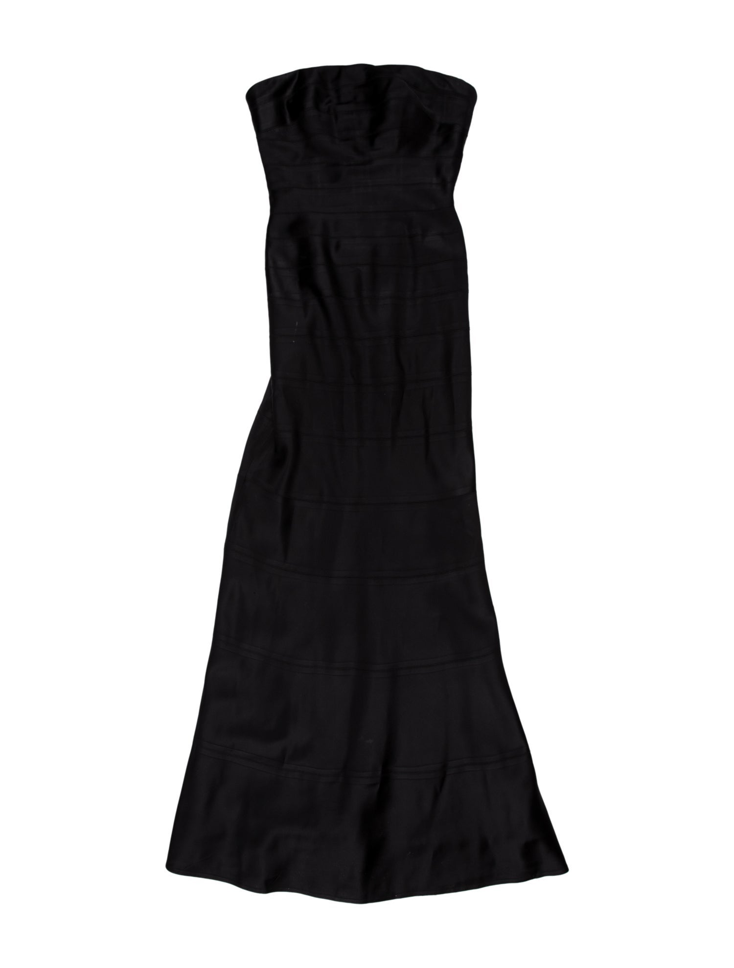 Carmen Marc Valvo Strapless Long Dress