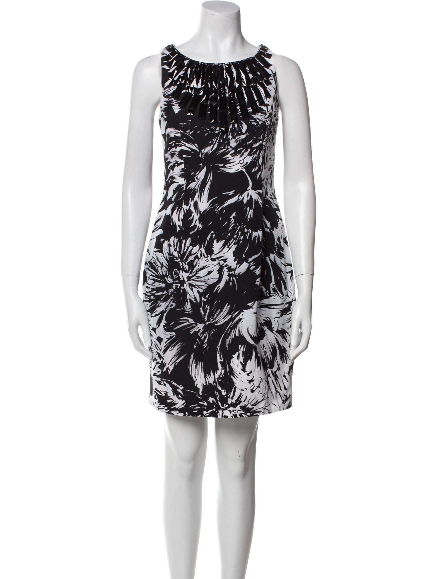 Carmen Marc Valvo Printed Mini Dress