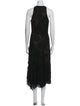 Carmen Marc Valvo Lace Pattern Long Dress