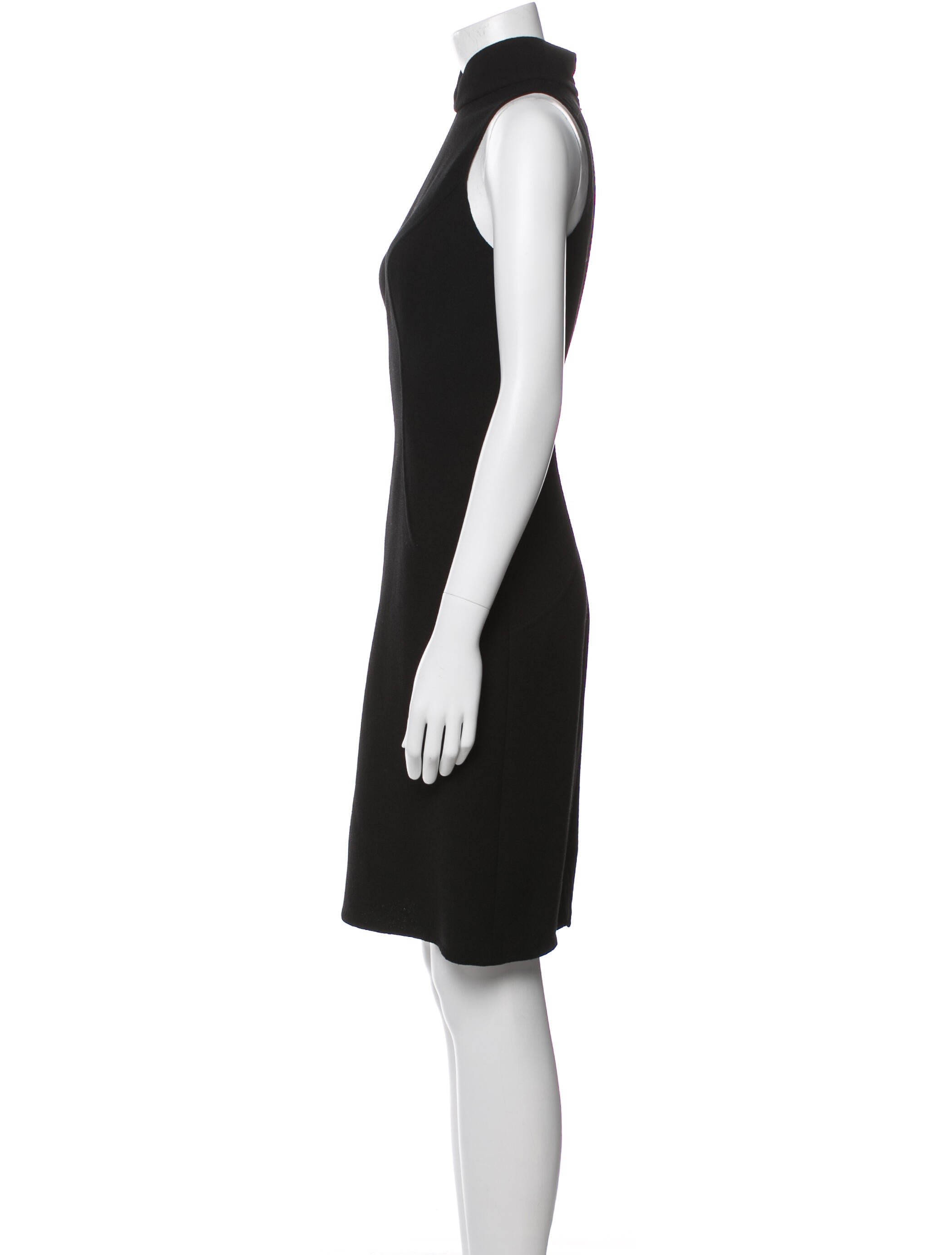 Carmen Marc Valvo Wool Knee-Length Dress