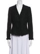 Carmen Marc Valvo Tweed Pattern Evening Jacket