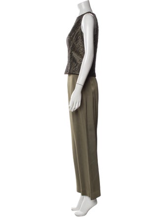 Carmen Marc Valvo Beaded Accents Pant Set