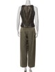 Carmen Marc Valvo Beaded Accents Pant Set