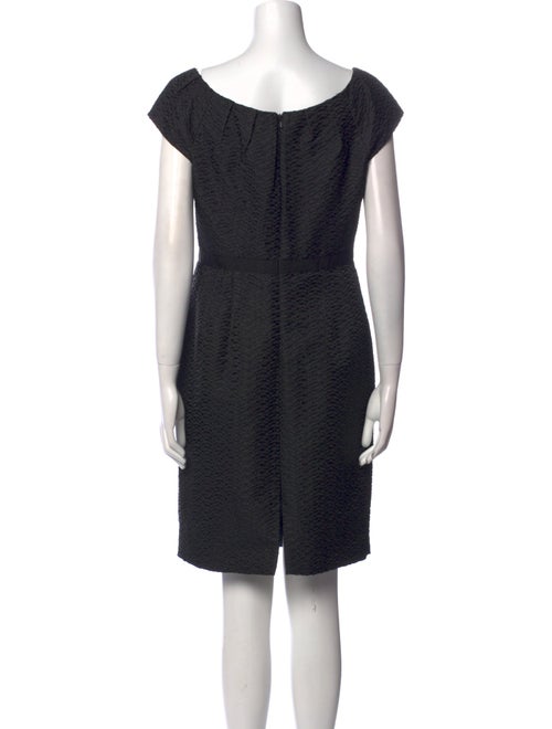 Carmen Marc Valvo Scoop Neck Mini Dress