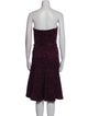 Carmen Marc Valvo Strapless Mini Dress