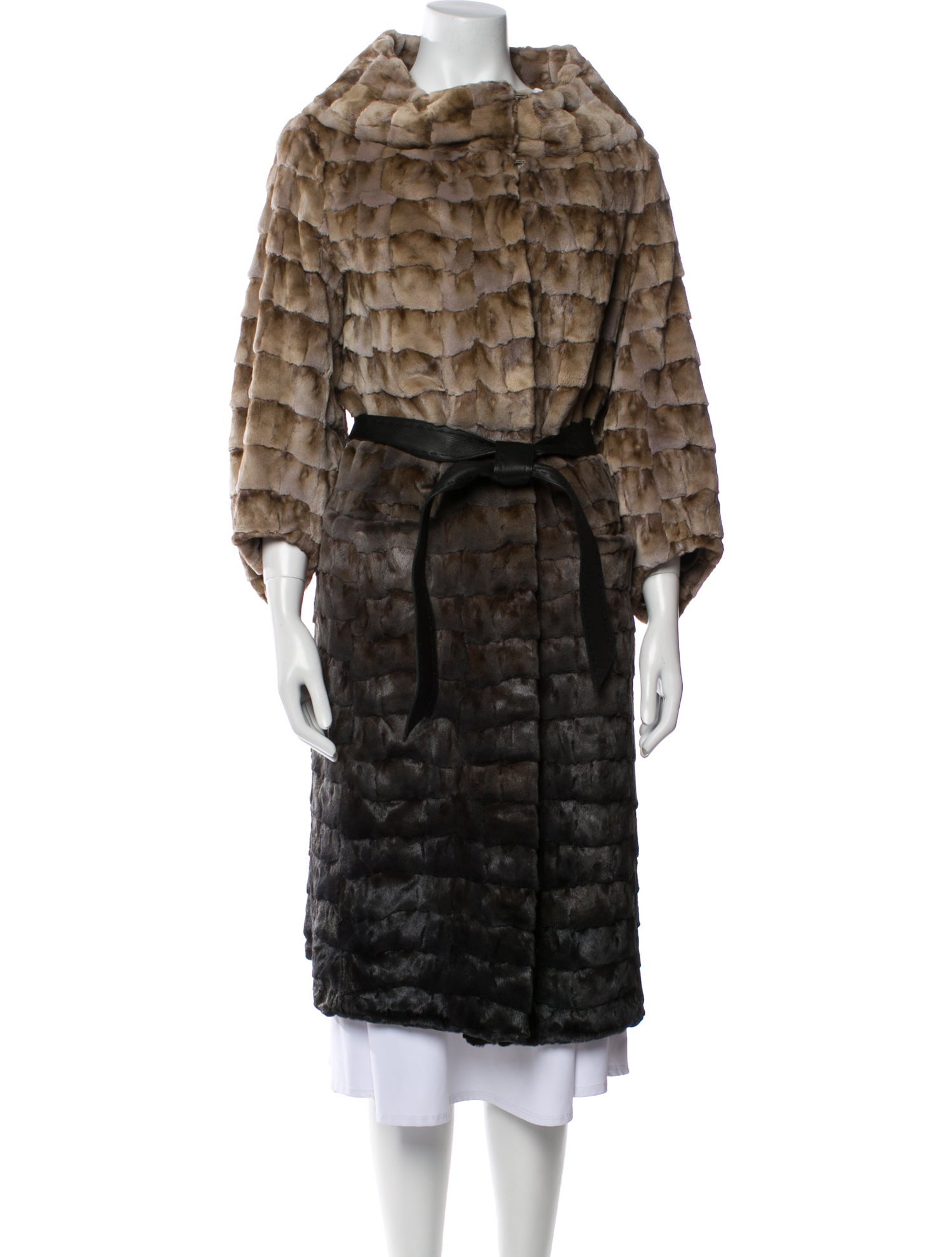 Carmen Marc Valvo Mink Fur Coat
