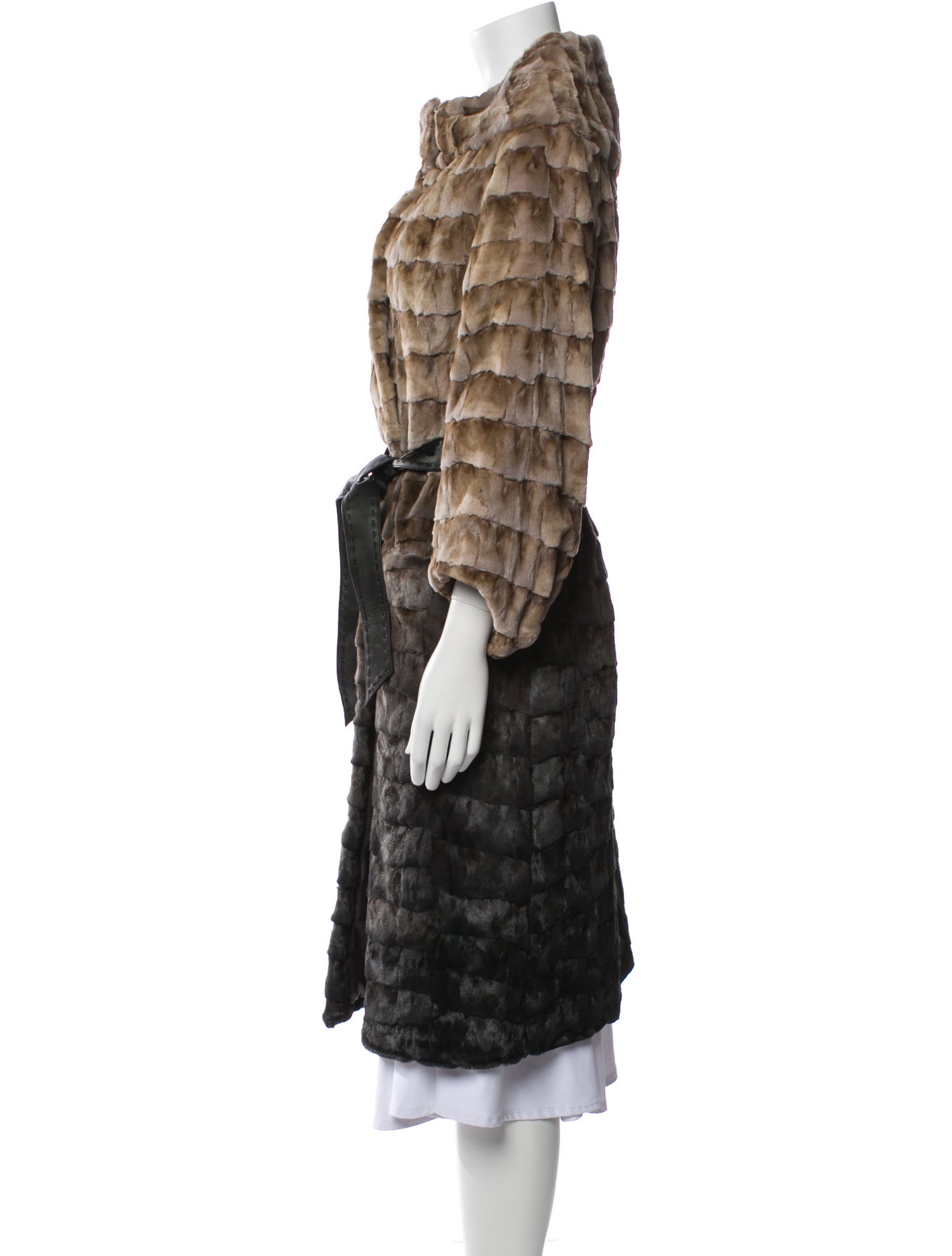 Carmen Marc Valvo Mink Fur Coat