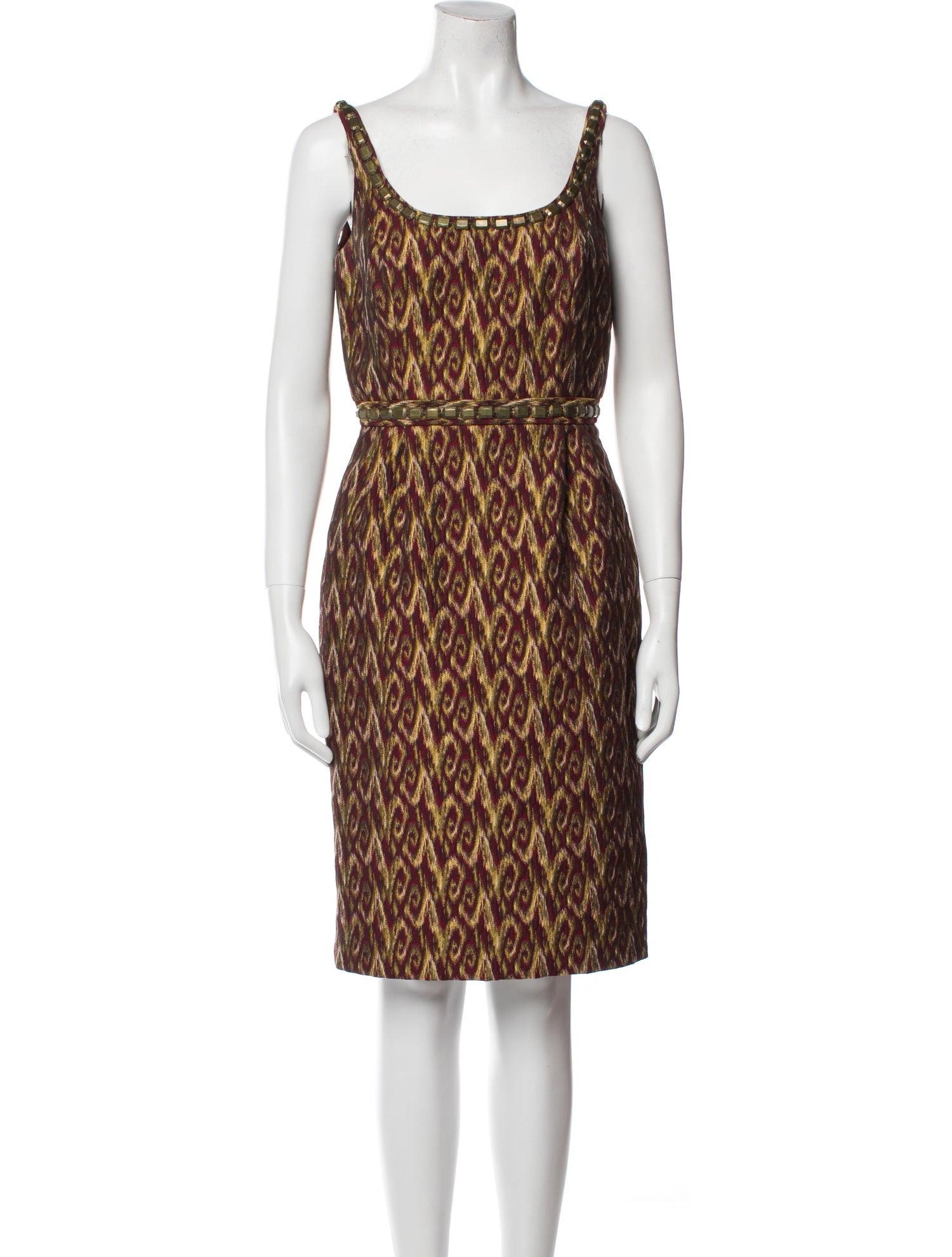 Carmen Marc Valvo Animal Print Mini Dress