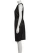 Carmen Marc Valvo Crew Neck Knee-Length Dress