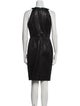 Carmen Marc Valvo Crew Neck Knee-Length Dress