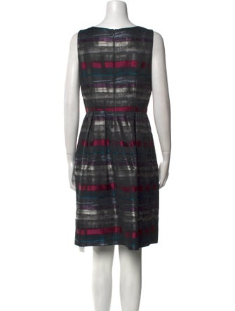 Carmen Marc Valvo Striped Mini Dress