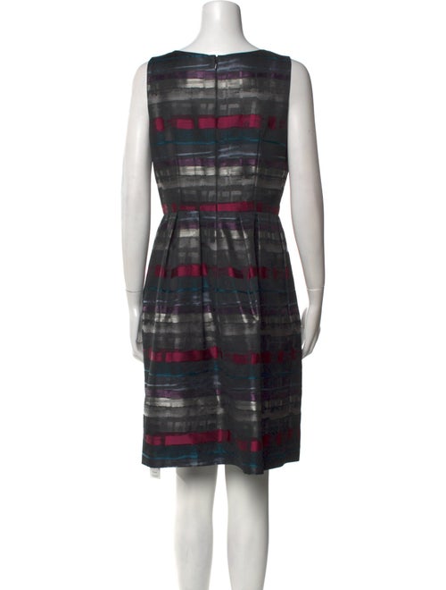 Carmen Marc Valvo Striped Mini Dress