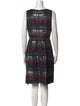 Carmen Marc Valvo Striped Mini Dress