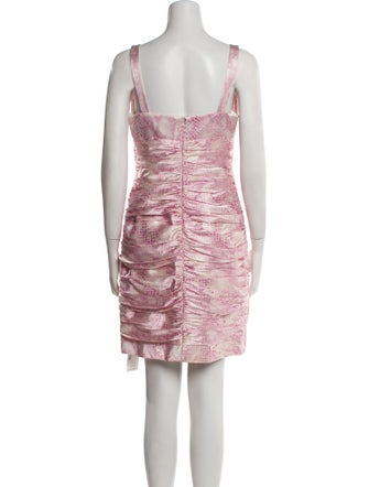 Carmen Marc Valvo Silk Mini Dress