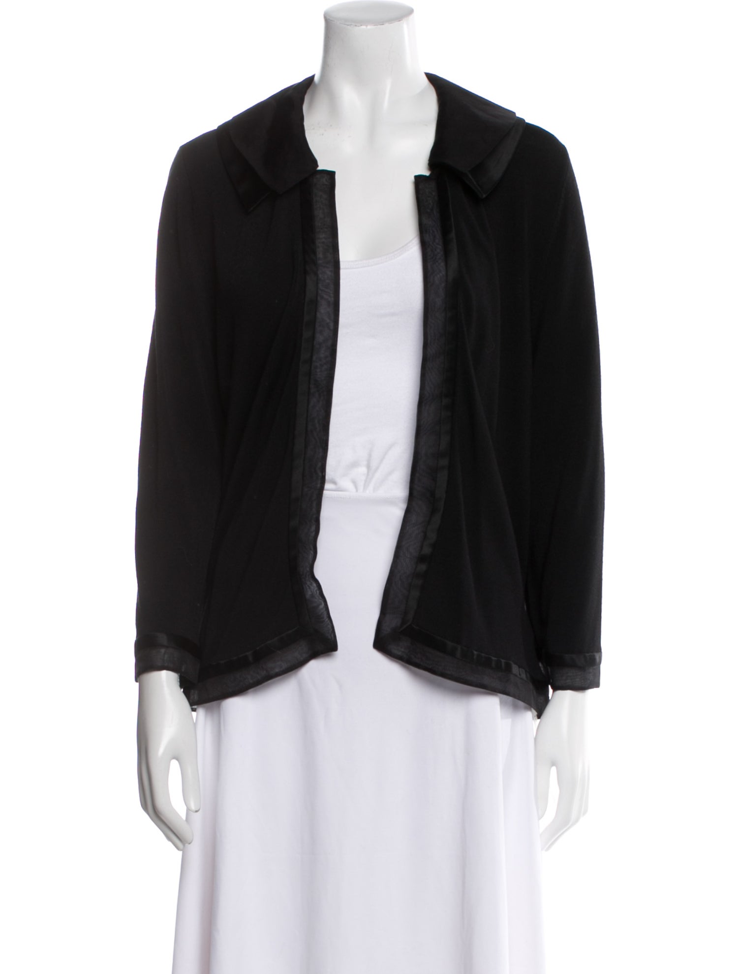 Carmen Marc Valvo Open Front Sweater