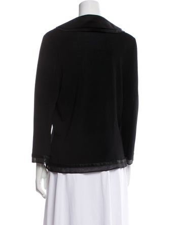 Carmen Marc Valvo Open Front Sweater