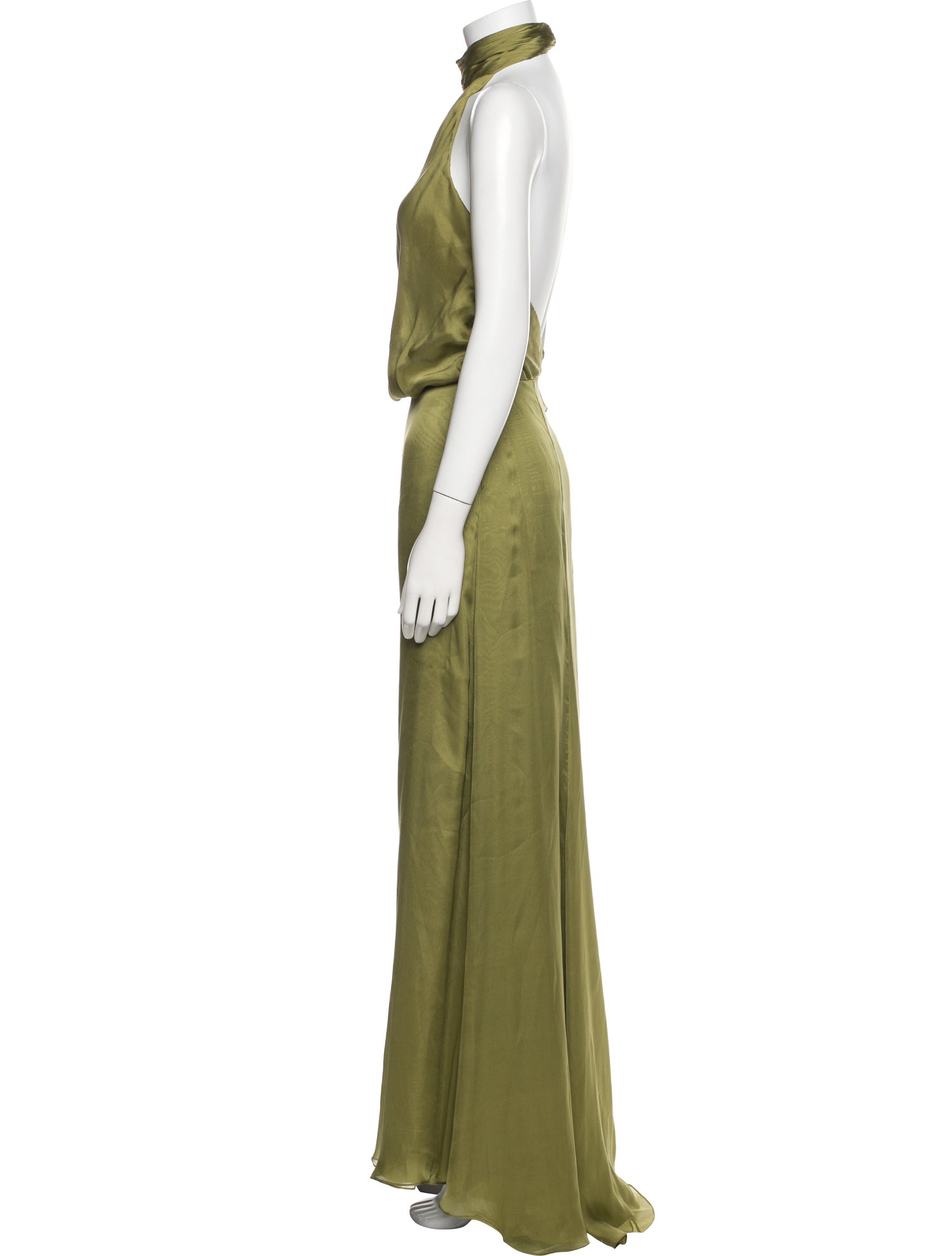 Carmen Marc Valvo Silk Long Dress