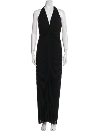 Carmen Marc Valvo Halterneck Evening Gown
