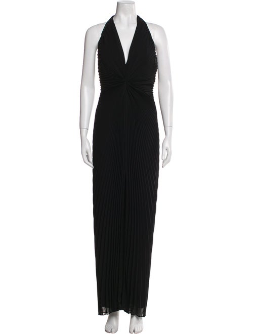 Carmen Marc Valvo Halterneck Evening Gown