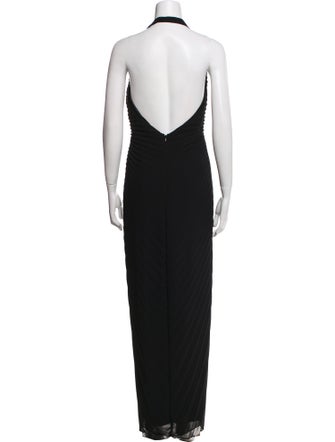Carmen Marc Valvo Halterneck Evening Gown
