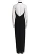 Carmen Marc Valvo Halterneck Evening Gown