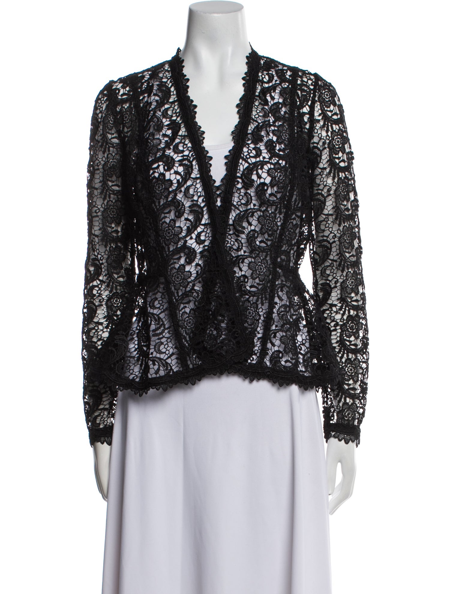 Carmen Marc Valvo Printed Evening Jacket