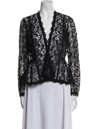 Carmen Marc Valvo Printed Evening Jacket