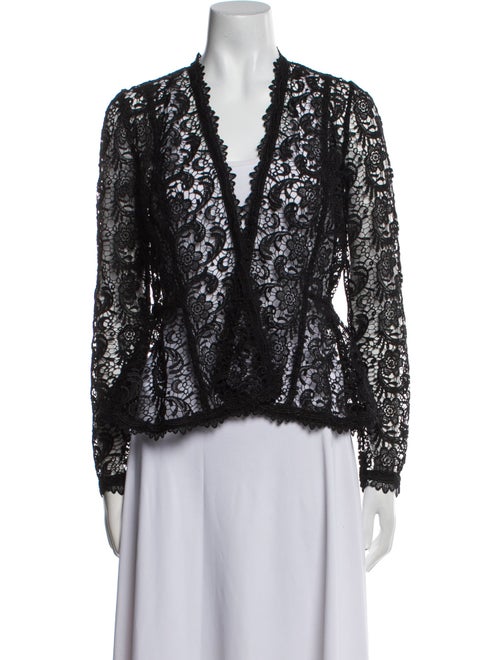 Carmen Marc Valvo Printed Evening Jacket