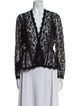 Carmen Marc Valvo Printed Evening Jacket