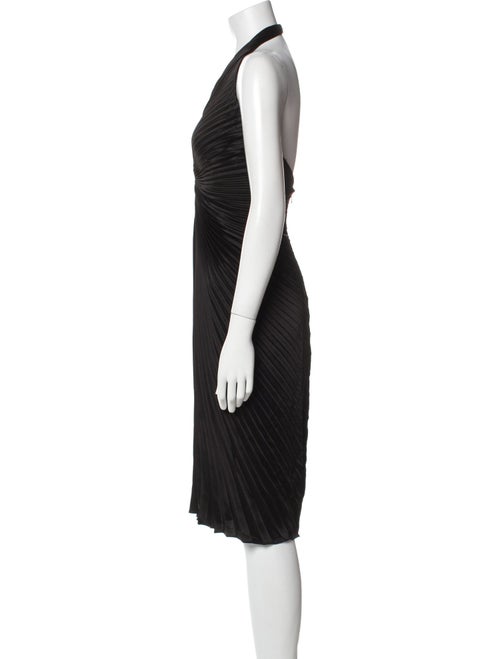 Carmen Marc Valvo Halterneck Midi Length Dress
